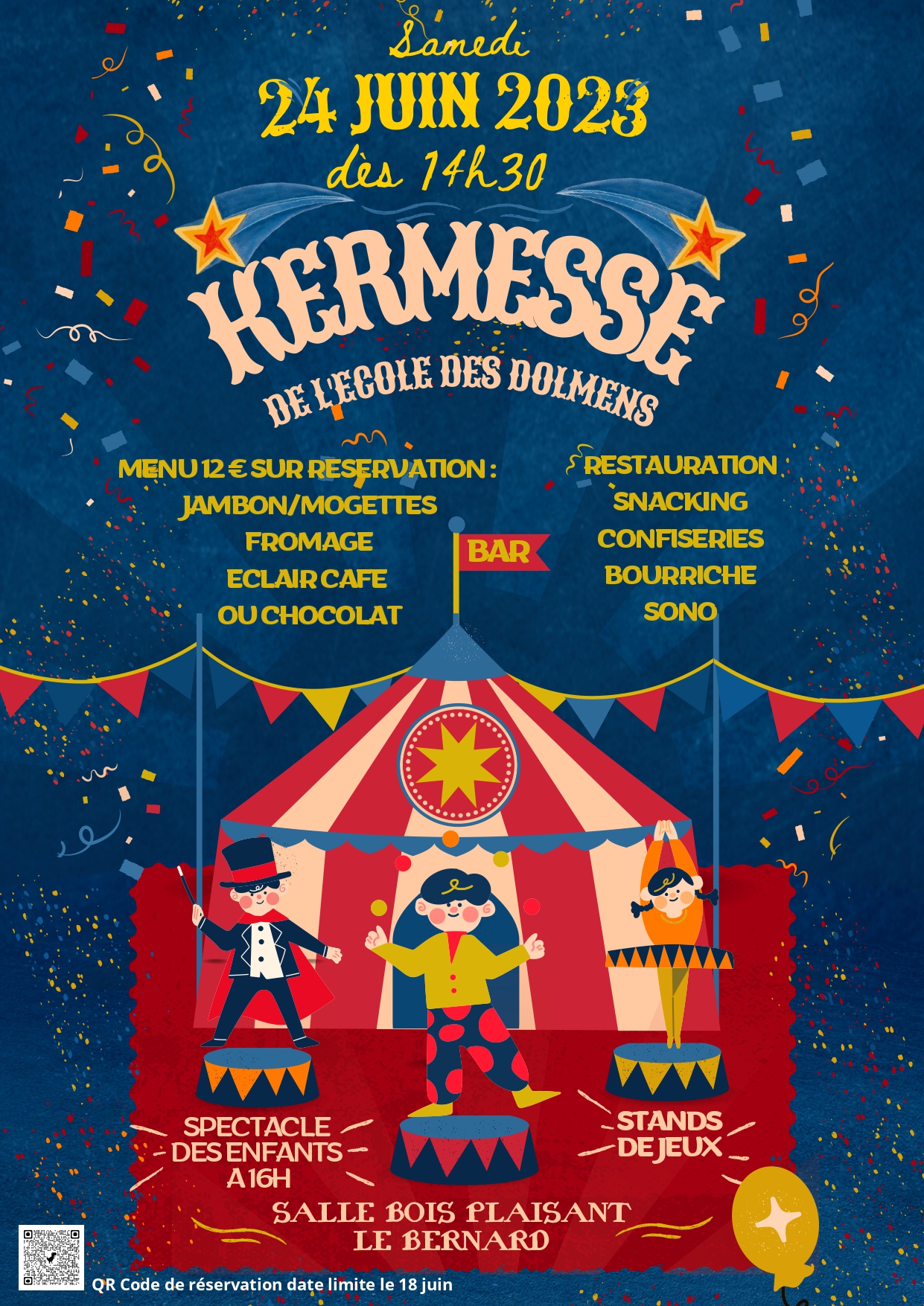 Kermesse Ecole des Dolmens | Site de la commune du Bernard